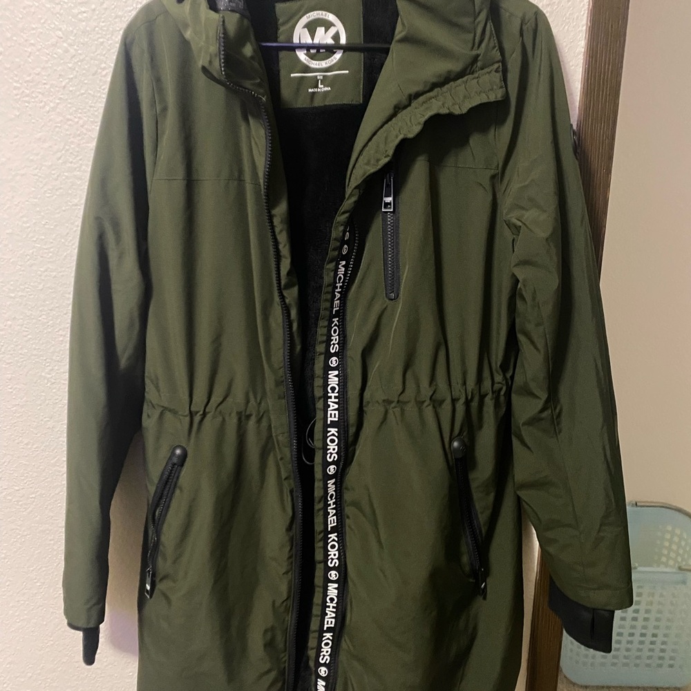 Michael Kors Olive Hooded Jacket